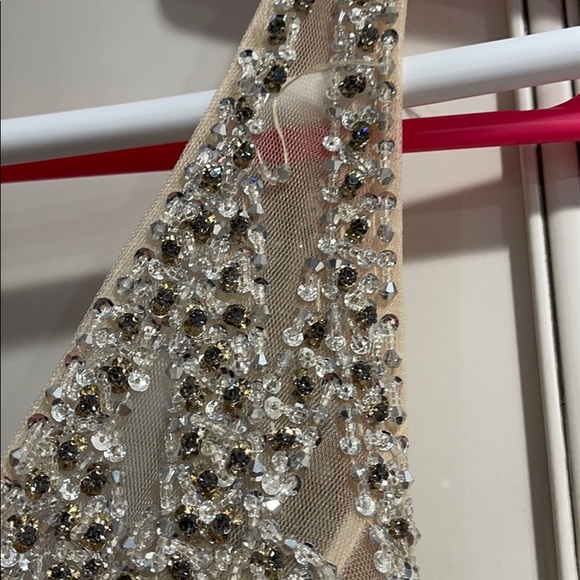 Jovani Champagne Gown ALTERED size 12 - Picture 5 of 5